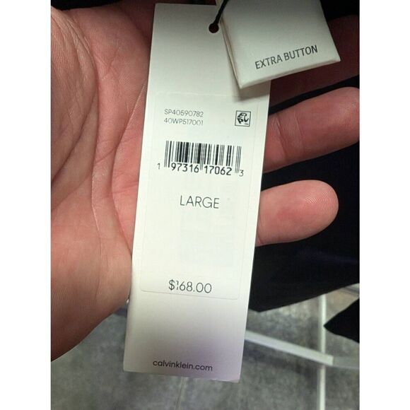 NWT Calvin Klein Relaxed Fit Women’s Suit Jacket Size Large - Picture 4 of 7